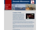 Website Snapshot of GENESIS Microwave Inc.